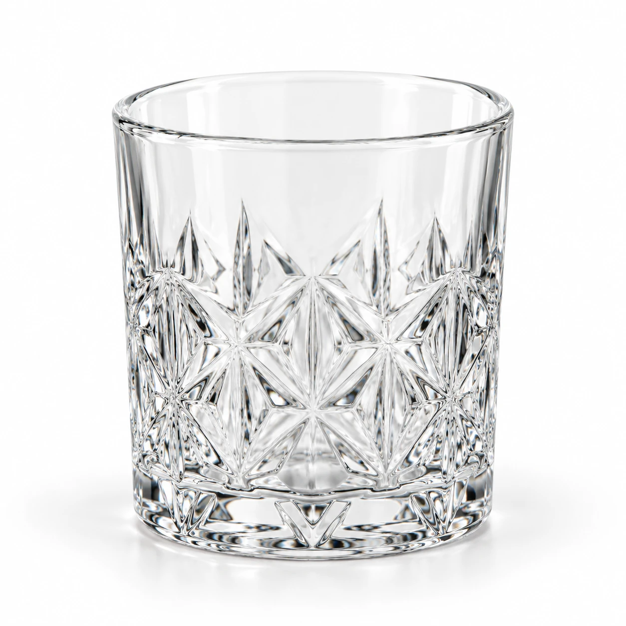 Crystal-Cut Glass Tumbler Set of 6